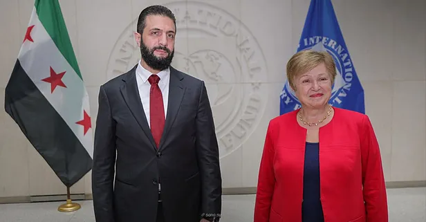 Suriye Devlet Başkanı Şara ve IMF Başkanı Georgieva bir araya geldi