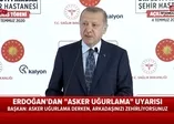 Başkan Erdoğan'dan 'asker uğurlama' uyarısı: ''Talimatı verdim bu görüntülere izin vermeyeceğiz''