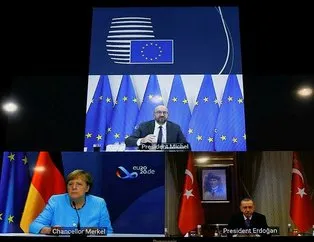 Erdoğan, Merkel ve Michel ile görüştü