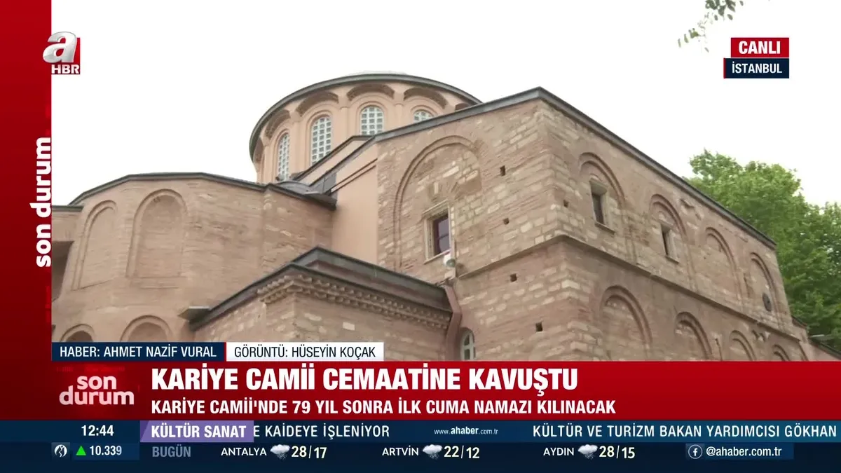 Kariye Camii'nde ilk Cuma namazı!