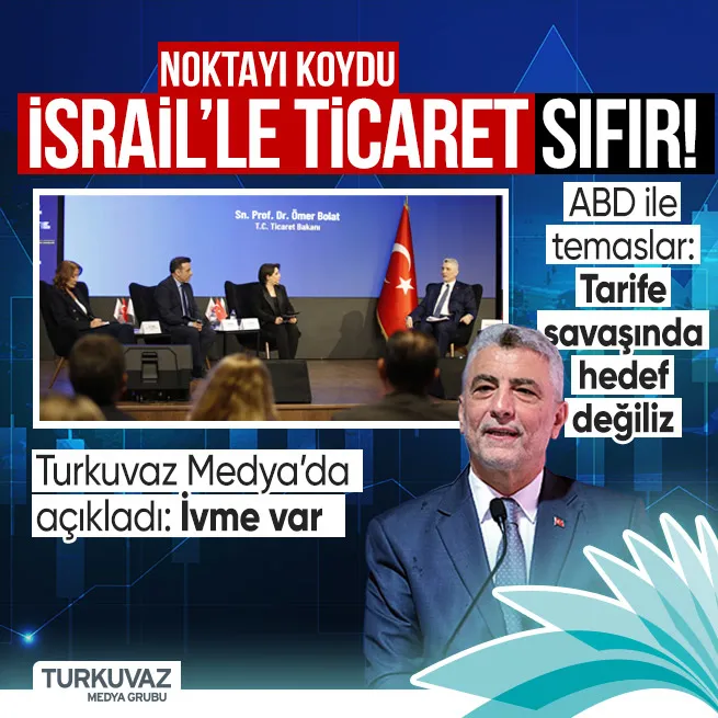 Değişen Dünya Düzeni Turkuvaz Medyada masaya yatırıldı! Ticaret Bakanı Ömer Bolat noktayı koydu: İsrail ile ticaret sıfır!