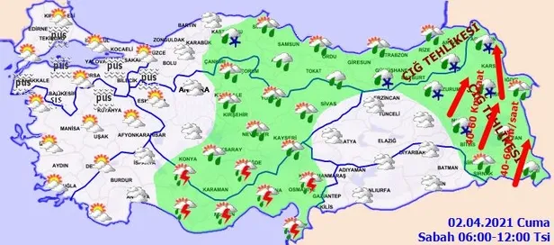 HAVA DURUMU | Meteorolojiden kuvvetli yağış ve çığ uyarısı! 2 Nisan İstanbul'da hava nasıl olacak?-3