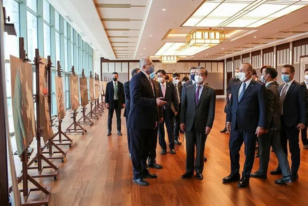 SON DAKİKA: Bakan Çavuşoğlu Çinli mevkidaşı Yi ile görüştü-6