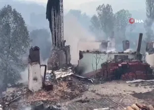 Bilecik’te 3 gündür devam eden yangın yağmurun etkisiyle kısmen kontrol altına alındı