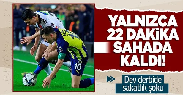 Beşiktaş - Fenerbahçe derbisinde sakatlık şoku! Necip Uysal oyuna devam edemedi...