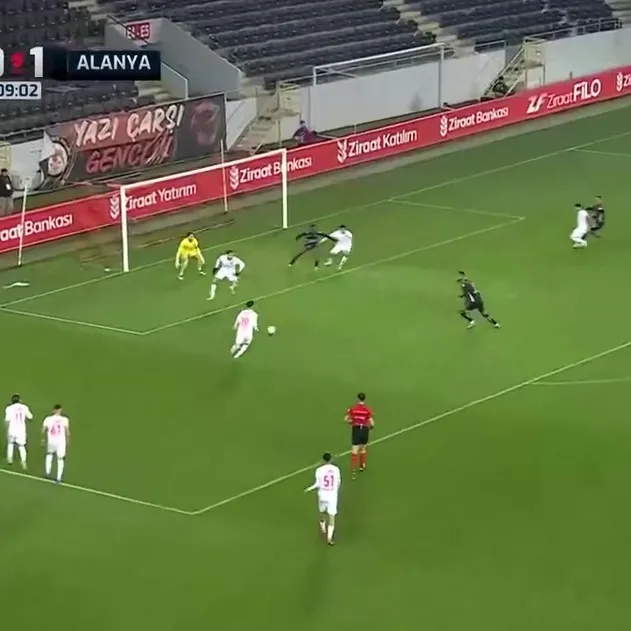 GOL: Çorum FK 0 - 2 Alanyaspor | Steve Mounie