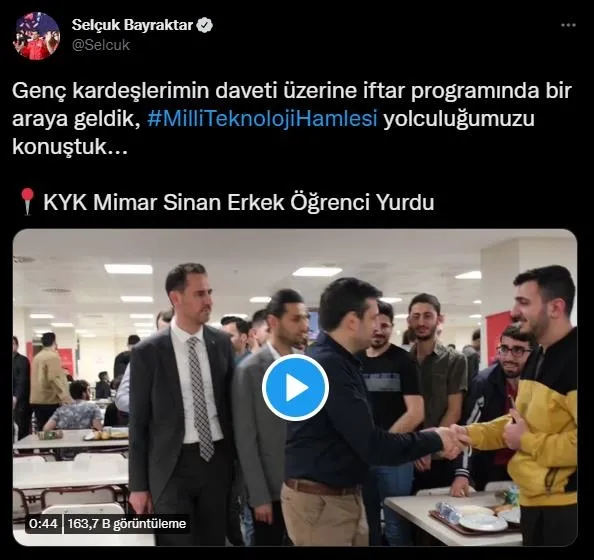Baykar Teknoloji Lideri Selçuk Bayraktar öğrencilerle iftarda buluştu-5