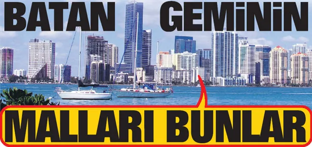 Batan geminin malları bunlar