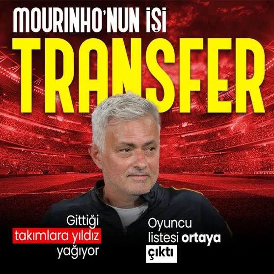 Jose Mourinho dünyaca ünlü yıldızları getiriyor! Transfer listesi ortaya çıktı