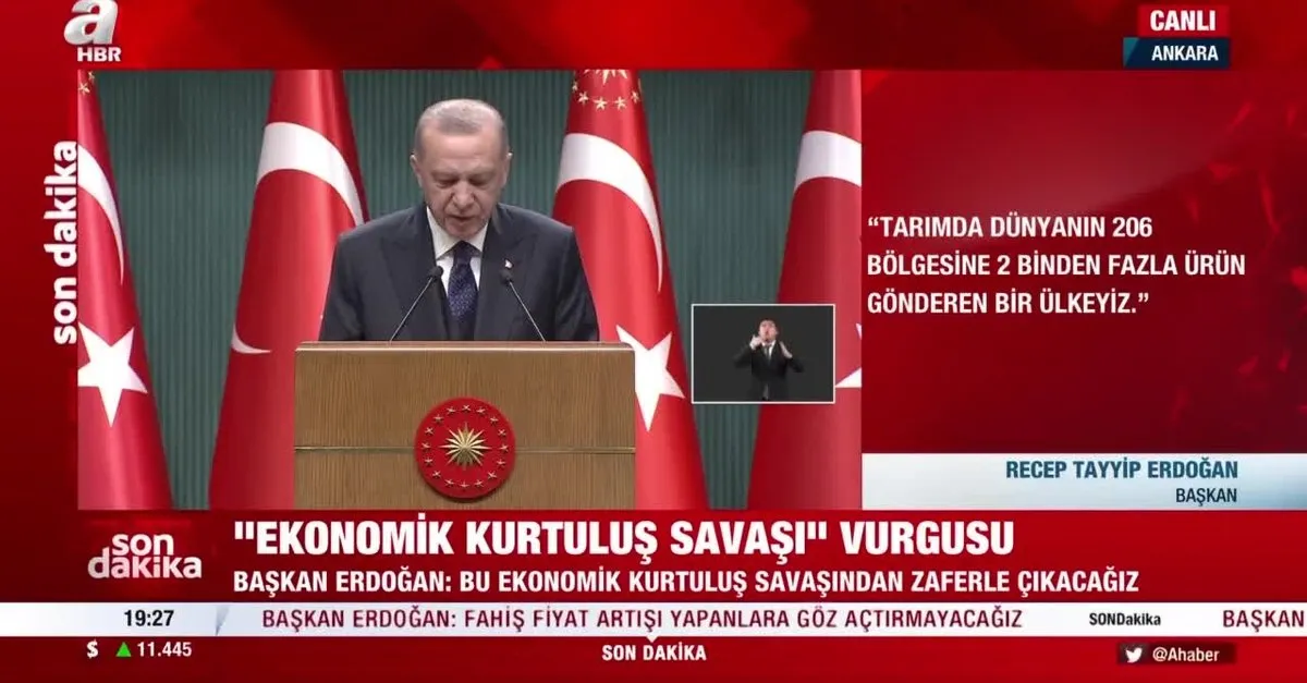 Başkan Erdoğan'dan asgari ücret mesajı