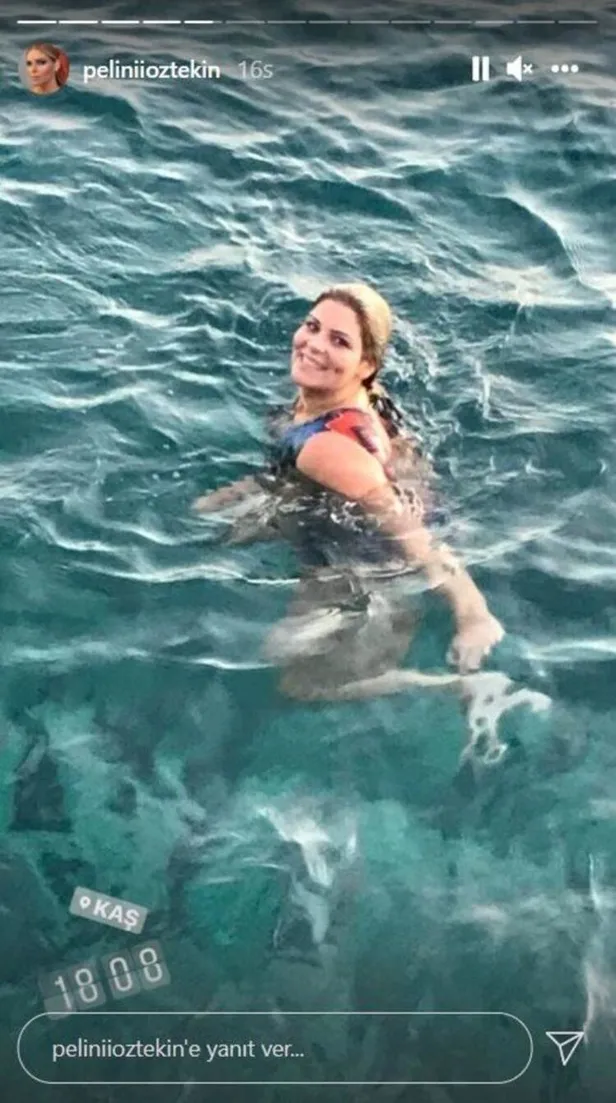 Pelin Öztekin dondurucu soğuğu bu pozlarıyla sıcacık etti! 93 kilo veren Pelin bikini giyemediği günlerin acısını çıkarıyor-9