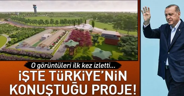 Cumhurbaşkanı Erdoğan Yenikapı mitinginde Millet Bahçesi proje animasyonunu izletti