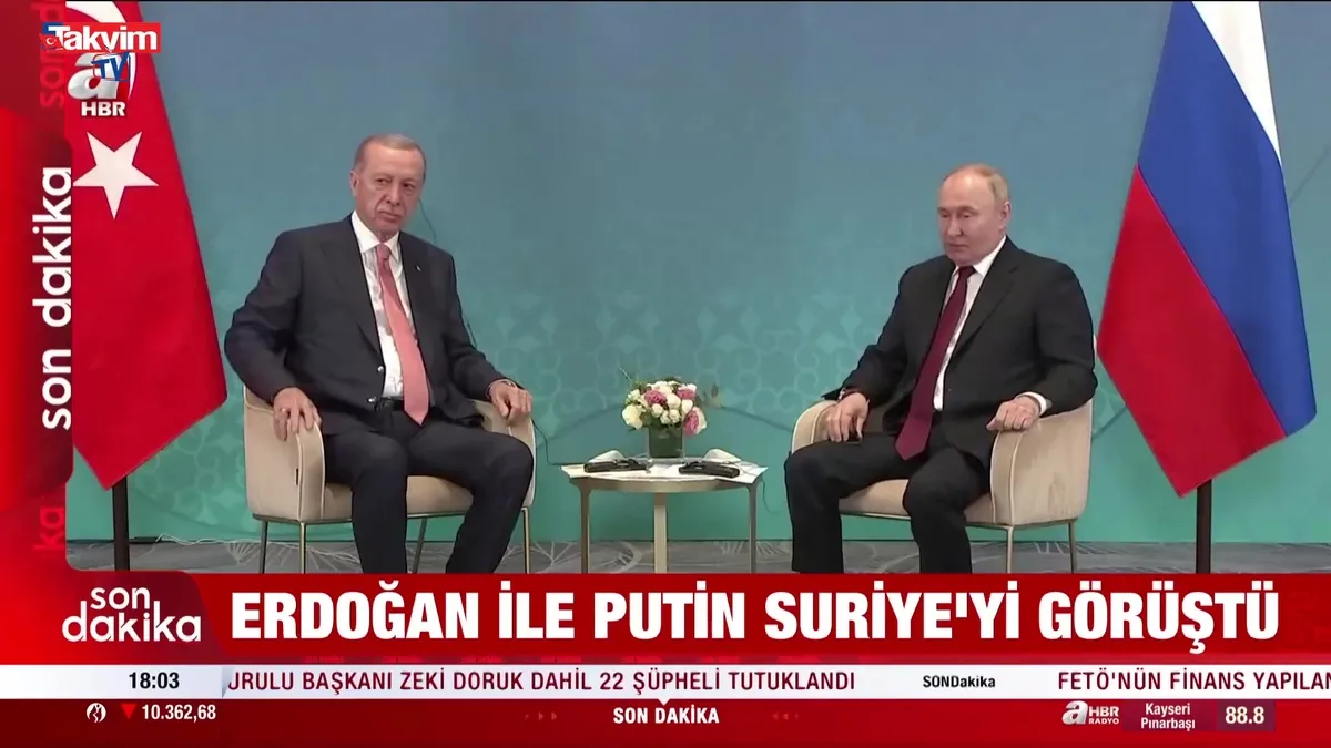 Başkan Erdoğan Putin ile görüştü!