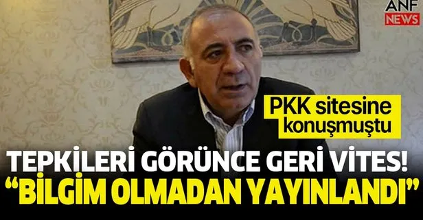 PKK sitesine röportaj veren CHP’li Gürsel Tekin’den tepkileri görünce geri vites: Bilgim olmadan yayınlandı!