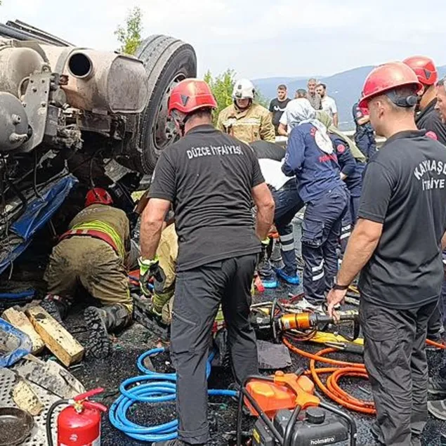Bolu’da feci kaza!
