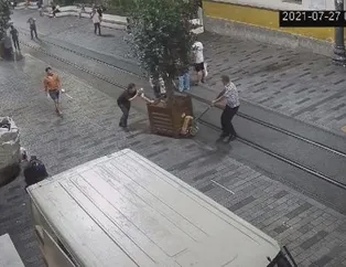 CHP’li İBB İstiklal Caddesi’ndeki ağaçları kaldırdı!