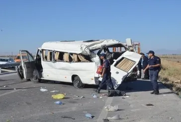 Karaman’da feci kaza!