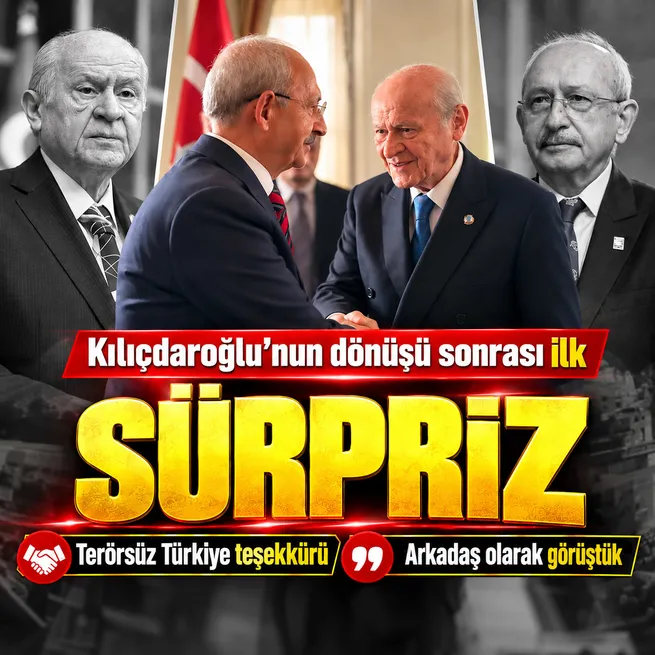 Sürpriz temas! Bahçeli Kılıçdaroğlunu ağırladı: İki eski arkadaş olarak görüştük