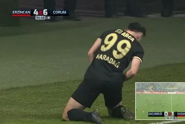 Erzincan Çorum maçında 10. gol!