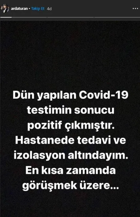 Galatasaray'ın koronavirüse yakalanan tecrübeli ismi Arda Turan'ın sağlığı hakkında flaş sözler: Ateşi 39'lara çıkıyormuş-4