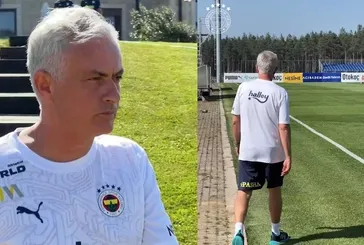 Fenerbahçe paylaştı! Mourinho sahaya indi!