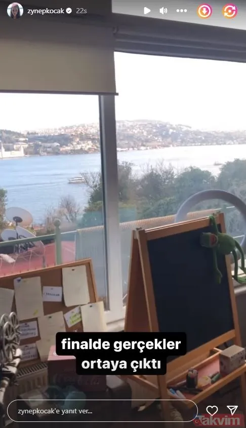Zeynep Koçak elinde paspasla Boğaz manzaralı evini dip köşe temizledi! O anları anbean yayınladı! “Koltukları çektim her yeri...” - 19