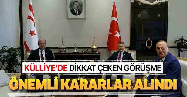 Cumhurbaşkanı Yardımcısı Fuat Oktay’ın, KKTC Başbakanı Ersin Tatar’ı kabulünde önemli kararlar alındı