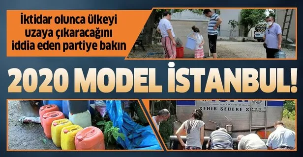 Şile’de suları akmayan vatandaşlar zor günler geçiriyor