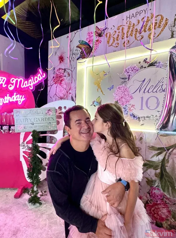 Acun Ilıcalı ile Şeyma Subaşı'nın kızı Melisa Ilıcalı 10 yaşında "Ablaların gibi babanı hiç üzmedin" Anne babadan ayrı parti - 11