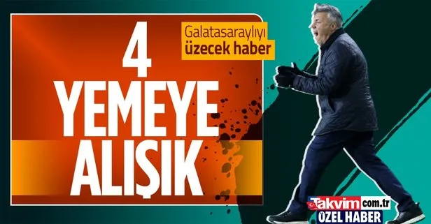 Özel Haber... Şoke eden tablo: Galatasaray teknik direktörü Domenec Torrent 4 yemeye alışkın!