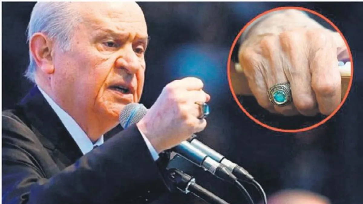 MHP Lideri Devlet Bahçeli'nin yüzüğündeki mesaj ne?