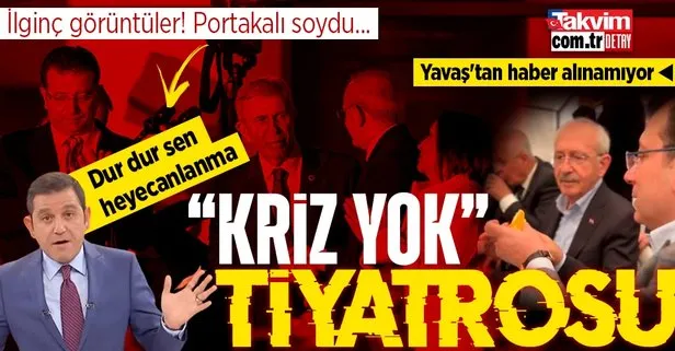 CHP’de ’kriz yok’ tiyatrosu! İmamoğlu defalarca kez çiğnediği Kılıçdaroğlu’na portakal soydu: Mansur Yavaş’tan haber alınamıyor