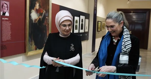 Emine Erdoğan İsrail Cumhurbaşkanı Isaac Herzog’un eşi Michal Herzog'u ağırladı