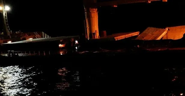 Çanakkale Boğazı’nda korkutan gemi kazası! Hasar tespiti için çalışmalar başladı