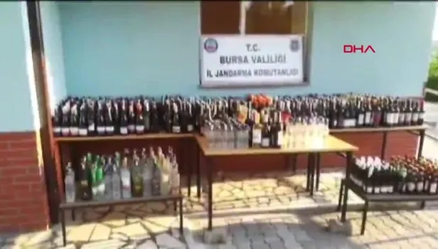 Bursa'da 436 litre sahte içki ele geçirildi