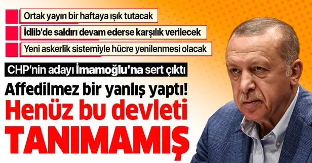İmamoğlu'na çok sert çıktı