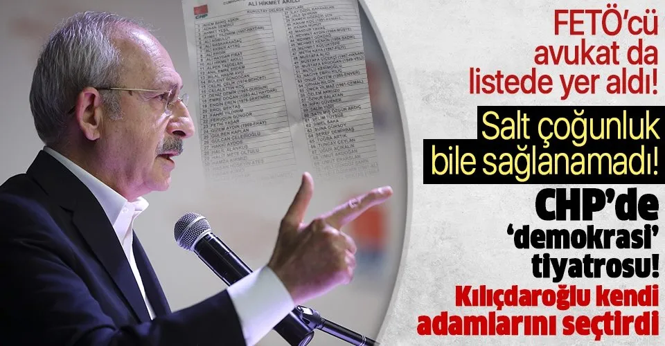 CHP Ankara İl Başkanı seçilen Ali Hikmet Akıllı'nın listesinde FETÖ'cü Celal Çelik de yer alıyor