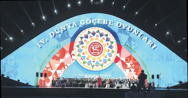Dünya Etnospor Konfederasyonu Başkanı Bilal Erdoğan 4. Dünya Göçebe Oyunları’nın kapanış töreninde konuştu