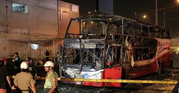 Peru’da otobüste yangın: 20 ölü