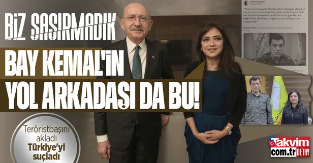 Kemal Kılıçdaroğlu'nun Londra'da poz verdiği Amberin Zaman'dan skandal! Teröristbaşı Mazlum Kobani ile birlikte Türkiye'yi suçladı