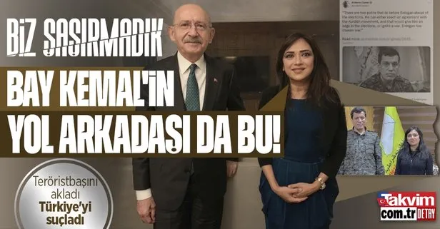 Kemal Kılıçdaroğlu’nun Londra’da poz verdiği Amberin Zaman’dan skandal! Teröristbaşı Mazlum Kobani ile birlikte Türkiye’yi suçladı