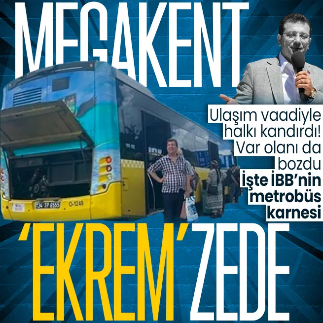 CHPli Ekrem İmamoğlu ulaşım vaadini eline yüzüne bulaştırdı! İstanbullunun korkulu rüyası metrobüs: Hem yetersiz hem arızalı