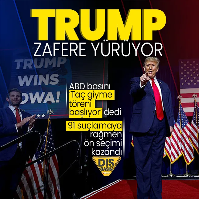 Trump geri dönüyor! ABD basını ‘Taç giyme töreni başlıyor’ diyerek duyurdu: Iowa’da ezici zafer