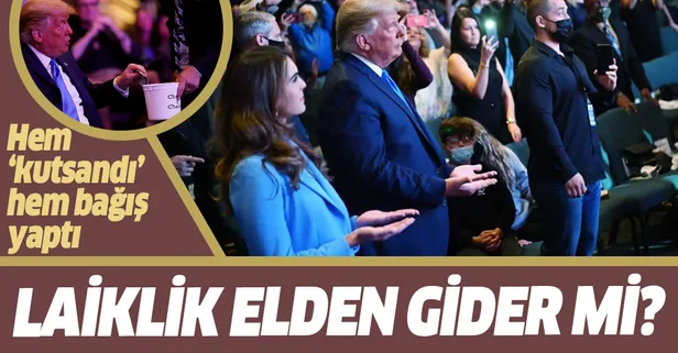 ABD Başkanı Donald Trump seçimleri kazanması için kilisede kutsandı