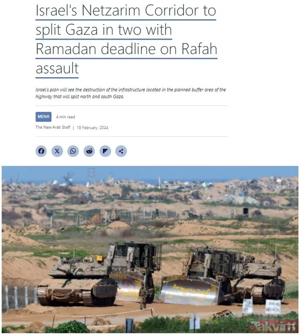 Terör devleti İsrail Gazze’yi ikiye bölüyor! Hedef Netzarim koridoru ile güney ve kuzeyi ayırmak: Sürgün hattı için Türk Hastanesi’ni yıkacaklar - 4