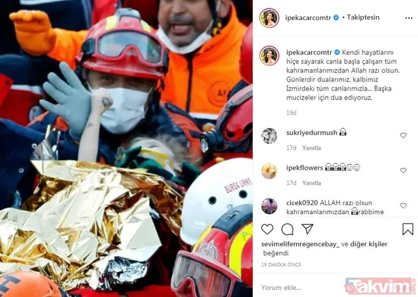 Elif bebek 65 saat sonra Türkiye'ye umut oldu! Ünlülerden Elif Perinçek paylaşımı: Bize yaşattığın mutluluk ve umut... - 15