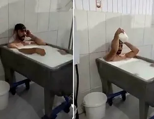 Süt banyosu olayında skandal savunma