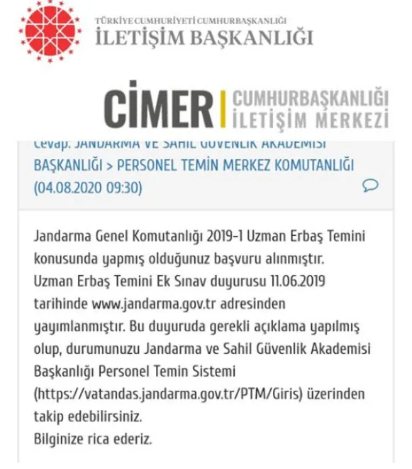 Jandarma Uzman Erbaş alımı ve 4. grup açıklaması!-2