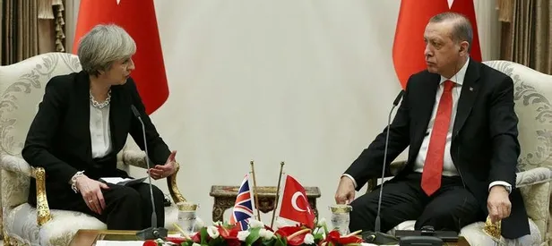 Cumhurbaşkanı Erdoğan, Theresa May ile görüştü