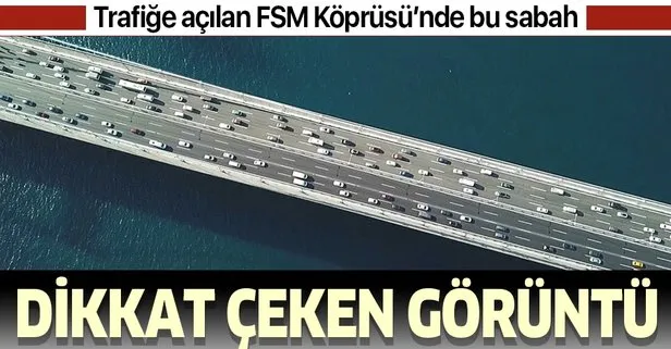 Asfalt çalışmasının sona erdiği FSM Köprüsü’nde trafik yoğunluğu azaldı